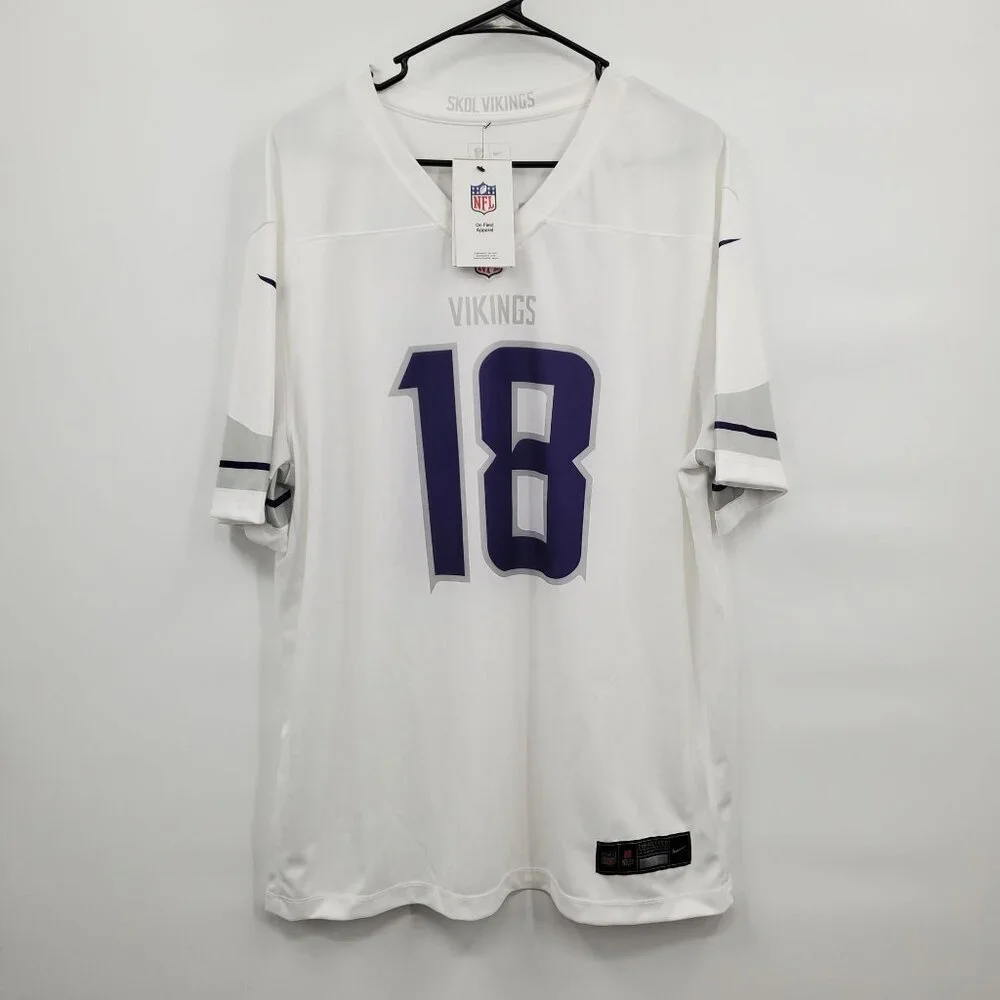 Nike Justin Jefferson Minnesota Vikings NFL Game Jersey Men Size XL NWT